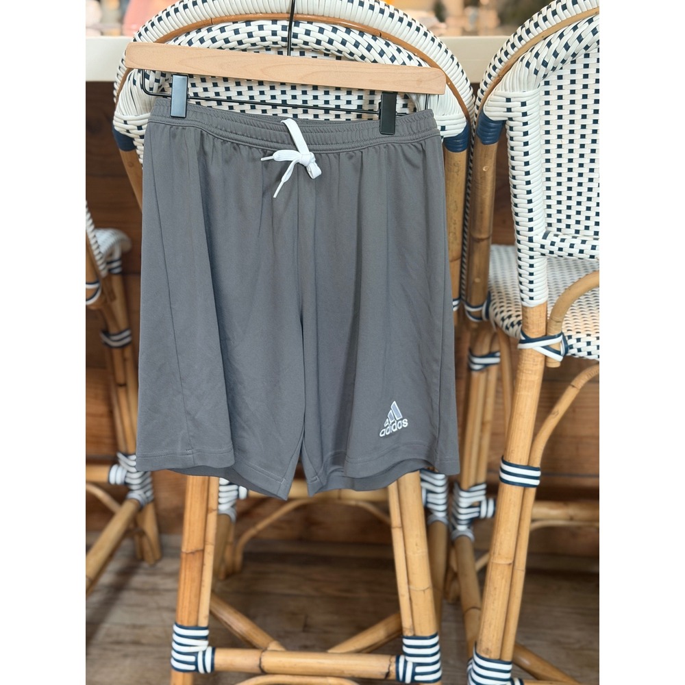 Adidas Aeroready Mens Grey Athletic Soccer Shorts Size Small